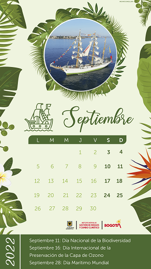 Calendario actividades Septiembre 2022