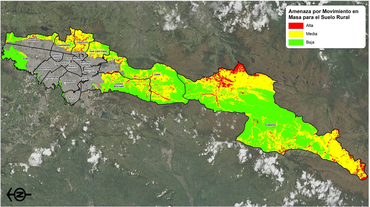 Mapa bogota para el suelo rural