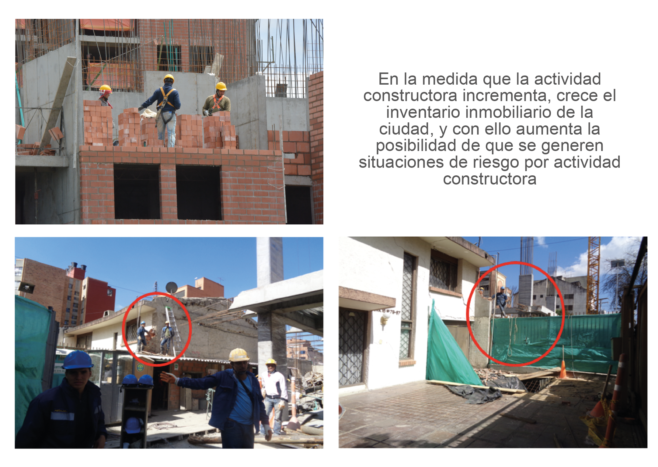 Personas trabajando en una construcción