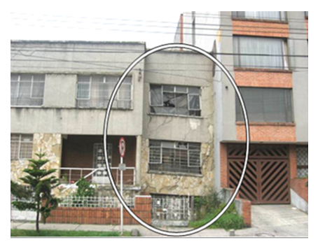 imagen casa con fallo estructural 