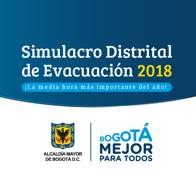 Piezas gráficas Simulacro Distrital 2018