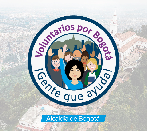 Piezas gráficas Voluntarios por Bogotá